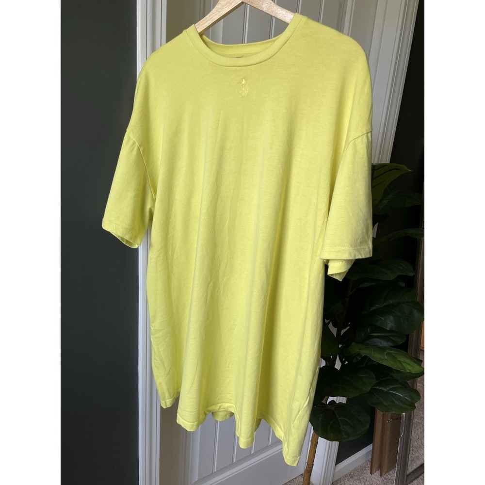 Opening Ceremony Yellow T-Shirt Tunic Gathered Elastic Waist Size Lg Read Desc.